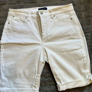 Talbots women White Jean Shorts